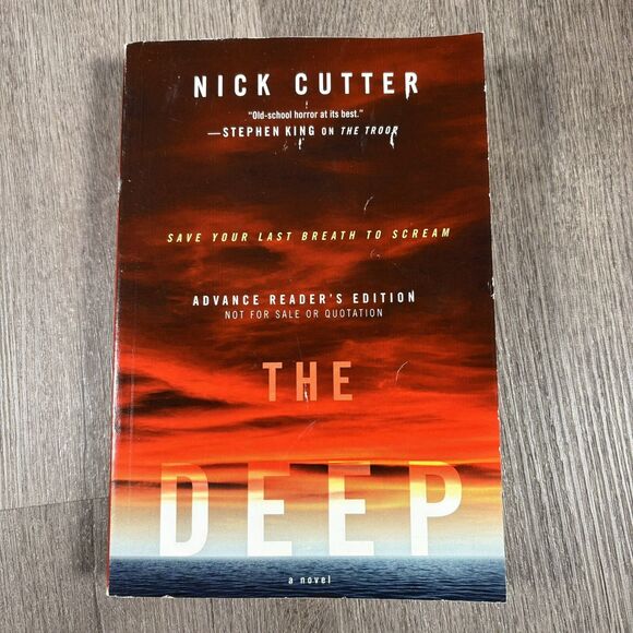 The Deep by Nick Cutter Uncorrected Proof Advanced Reader’s Edition Copy Book - Picture 1 of 4